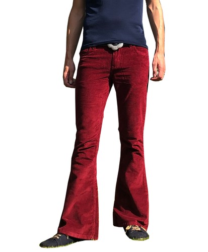 Flares burgundy uomo - flares, stretch