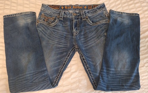 Jeans uomo rock revival gamba - jeans,