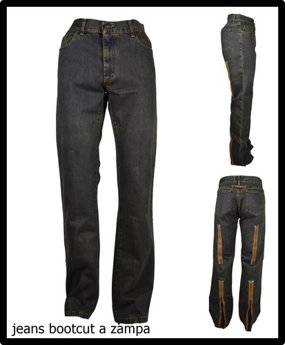 Jeans pantaloni uomo zampa - jeans,