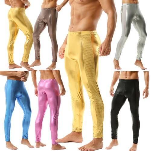 Leggings uomo metallizzato
