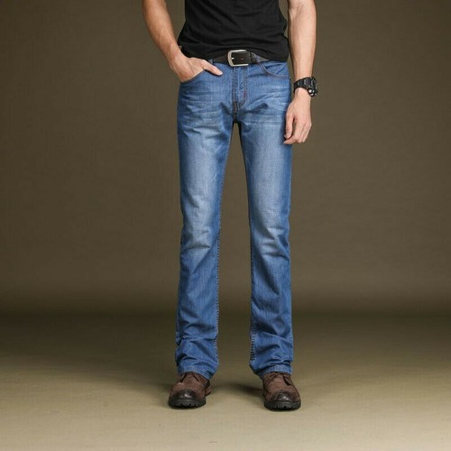 Uomo zampa bootcut pantaloni - a,
