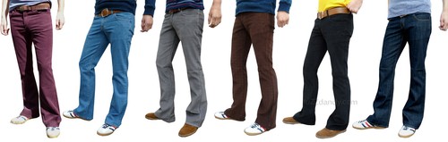 Jeans uomo bootcut velluto - , a