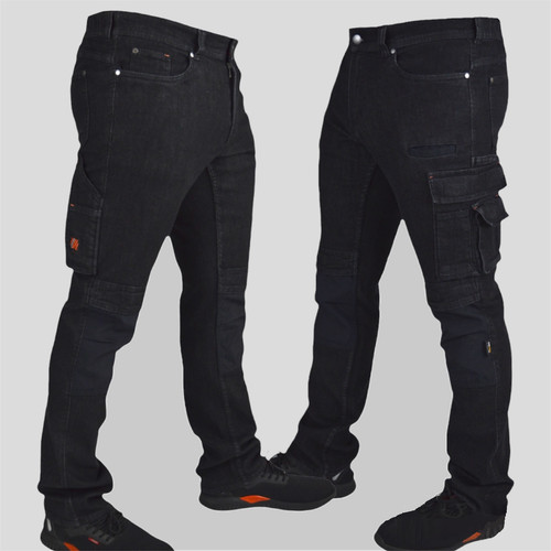 Jeans lavoro uomo - uomo, neri